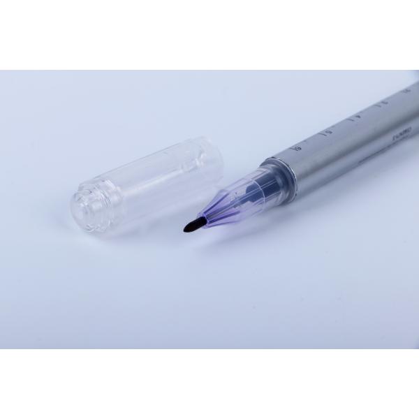 Semi Permanent Makeup Or Tattoo Double Head Skin Marker Pen With Ruler 14.5 Cm