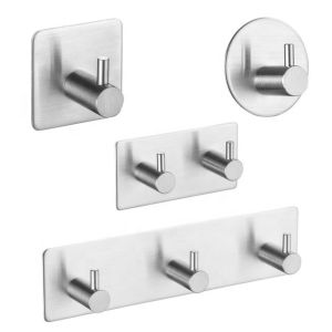 Quality Heavy Duty Self Adhesive Towel Hooks Square Towel Hook For Hanging for sale
