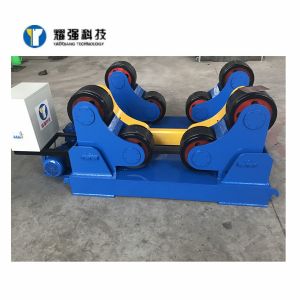 3kw Adjustable Welding Turning Rotators Roller Rack For Pipe Production 4 Wheels