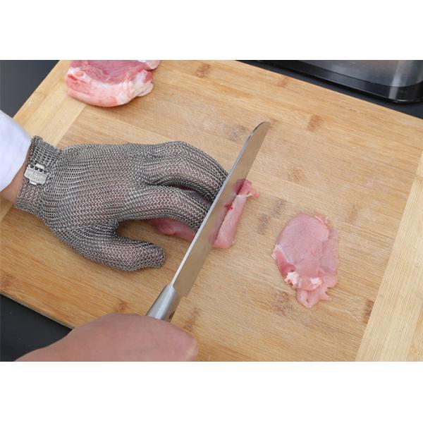 100% Stainless Steel Wire Mesh Anti Cut Hand Gloves Level 5 Protection For