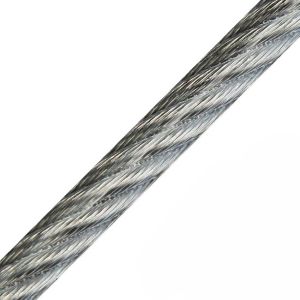 0.8-3mm Diameter ASTM A475 Class A Galvanized Steel Cable 1x7 EHS 3/16'' 7/1