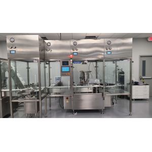 600mm Turntable Vial Filling Machine Capping Machine With PLC System