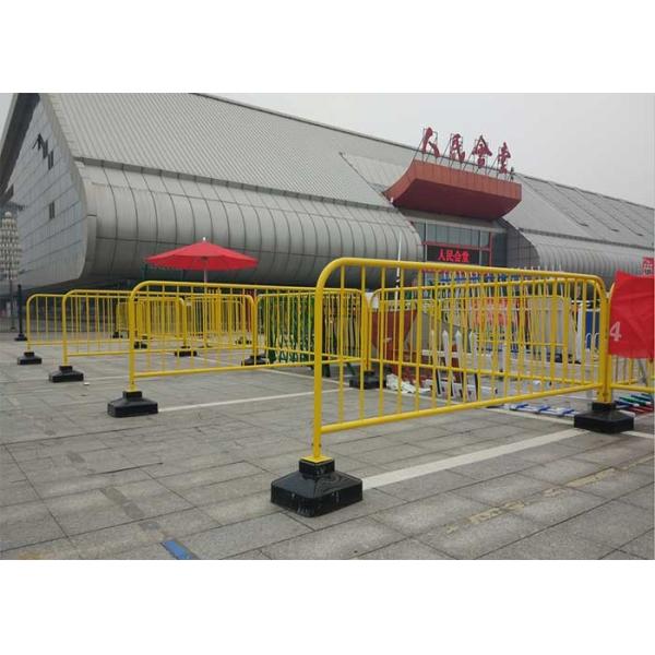 Buy OHSAS 1500mm Portable Crowd Control Barriers Galvanised Pedestrian Barriers at wholesale prices