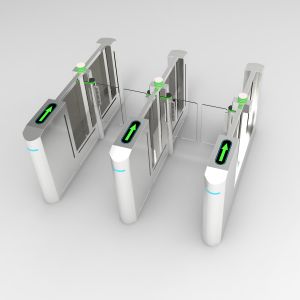 Bi Directional Train Station Turnstile SUS304 Stainless Steel Sliding Turnstile