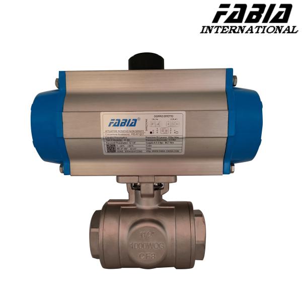 Buy Pneumatic Three-Way Ball Valve For Environmental Protection Chemical at wholesale prices
