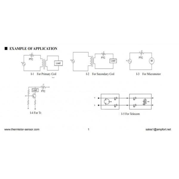 WMZ12A 120° 20 To 40 Ohms (30 Ohms) PTC Overcurrent Protection Thermistor UL Certified