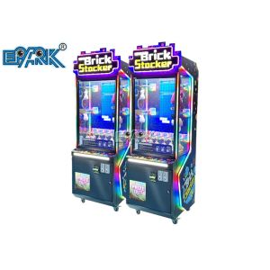 Brick Stacker Indoor Coin Operated Crazy Catch Vending Toy Arcade Game Machine