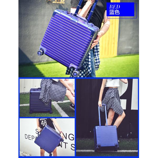18 inch luggage, multifunctional small boarding luggage, business aluminum frame suitcase, men's and women's password 17 travel hard box
