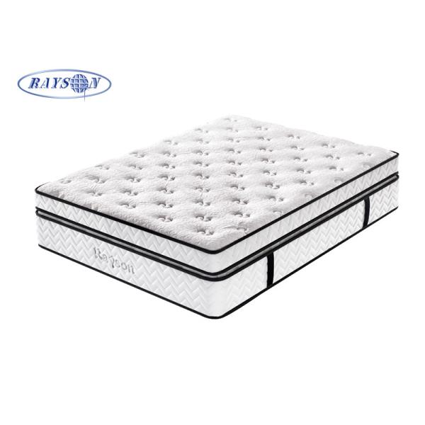 Buy White Velvet Dual Layers Hotel Pocket Spring Mattress at wholesale prices