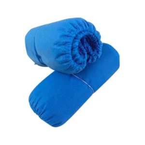 Machine Made Disposable Shoe Covers , Blue Disposable Rain Shoe Covers