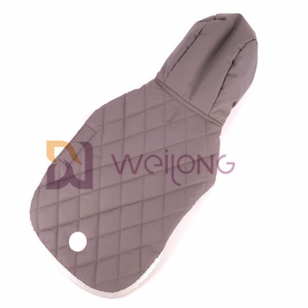 Reflective Patch Dog Coats With Hoods Velcro Opening Taslan Quilting Pet Jacket