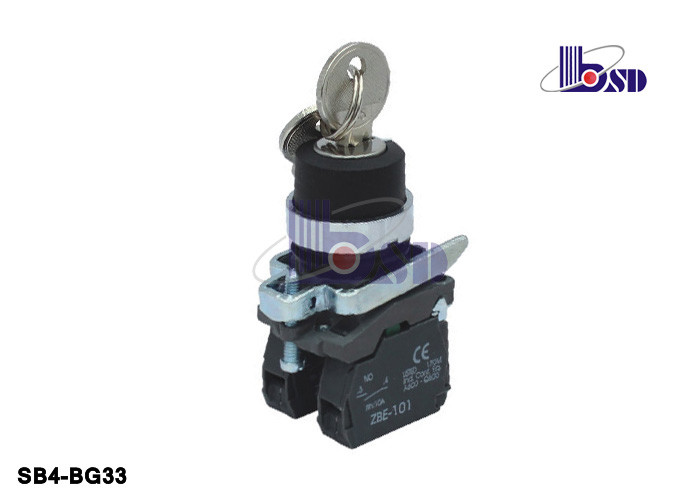 Professional Electrical Selector Key Switch ROHS And UL Certified