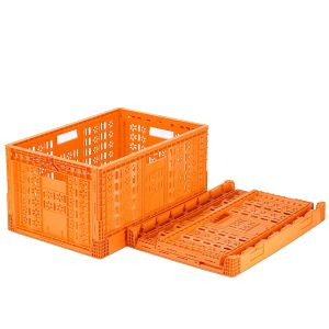 30kg Load Capacity Foldable Plastic Storage Bin for Industrial in Mobile Storage