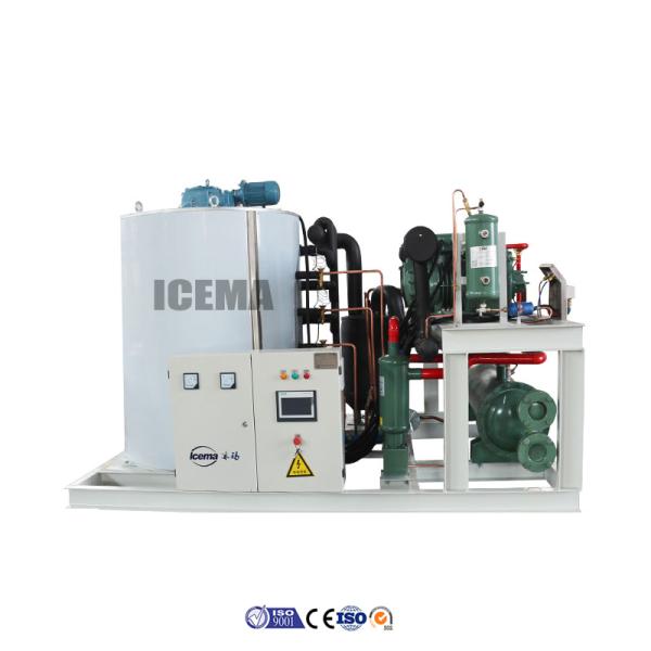 6500 KG Voltage 380V/3P/50HZ Ice Flake Machine for Seafood Fishery at March Trade Fair