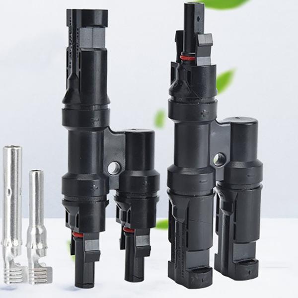 PPO PV-MDY3 ip67 1000v 30a UL94-V0 Solar Photovoltaic T-Connector