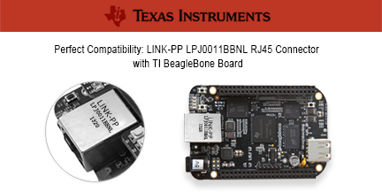 LPJ0011BBNL Single Port Female RJ45 MagJack For BeagleBone Black