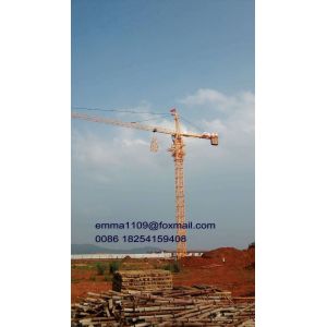 TC5013 100m Height 1.3 Ton Hammerhead Tower Crane For Construction Projects