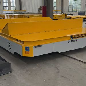 Metal Industry Use Motorized Handling Vehicle with Transfer Cart