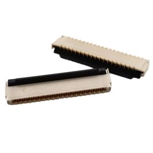 FPC/FFC connector 0.3MM pitch front plug rear lock soft row socket height 1.0MM