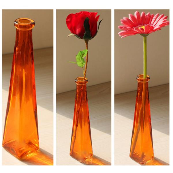 Artificial Flower Infinity Vases Polished Crystal Glass Vases