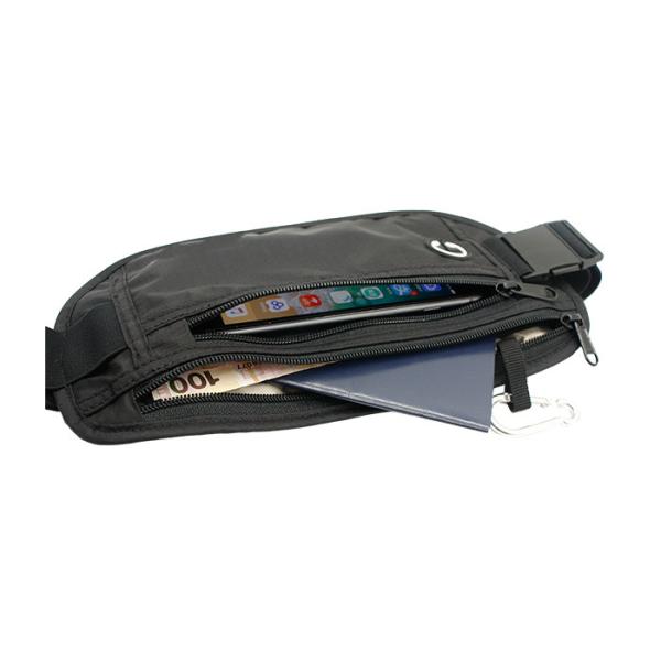 Buy Stitching Travel Waist Bag Secure Fanny Pack With Silkscreen Printing Logo at wholesale prices