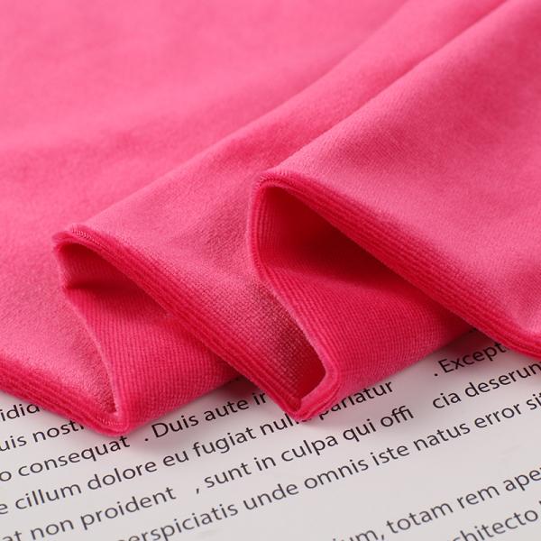 Stretch Sofa Velvet Upholstery Fabric 75D Plain Dyed