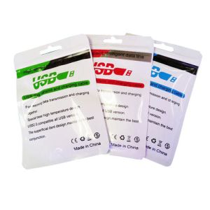 custom printed electrical cable accessories packing /USB data cable laminated