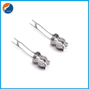 China SL-520G Electronic Mini Rivet Mount Nickel Plating Metal 5x20mm Glass Ceramic Tube Fuse Clip on sale