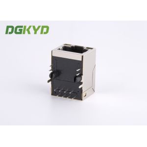 Right Angle CAT5e RJ45 Ethernet Connector female Jack with Led , Network Filter