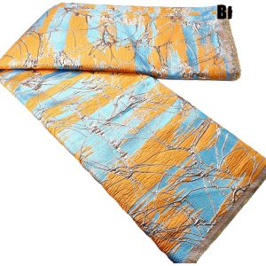 2023  African Brocade Fabric Jacquard Damask Design Brocade Jacquard Fabric Party Wedding Dress women clothing