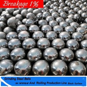 China Breakage 1% Grinding Steel Balls with Forging And Rolling Production Line Black Surface on sale