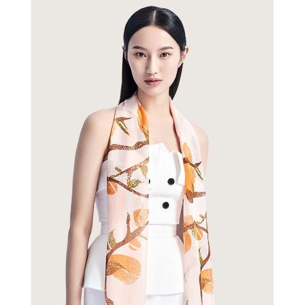 Buy Women fashion large square twill printed silk neck scarves at wholesale prices
