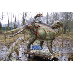 Quality Outdoor Large Forest Park Electronic Dinosaur Interactive Simulation Hand Made for sale
