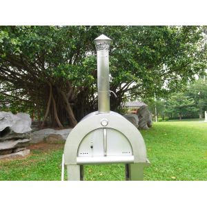 430 Stainless Steel Wood Burning Pizza Oven Easily Move