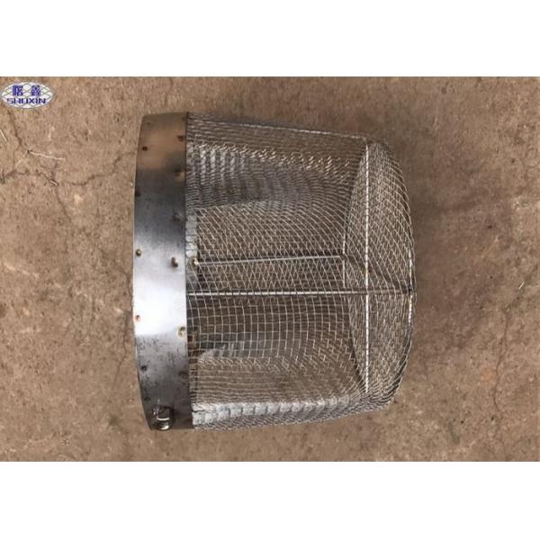 Round Stainless Steel Wire Mesh Baskets , 304 Stainless Steel Mesh Filter Baskets