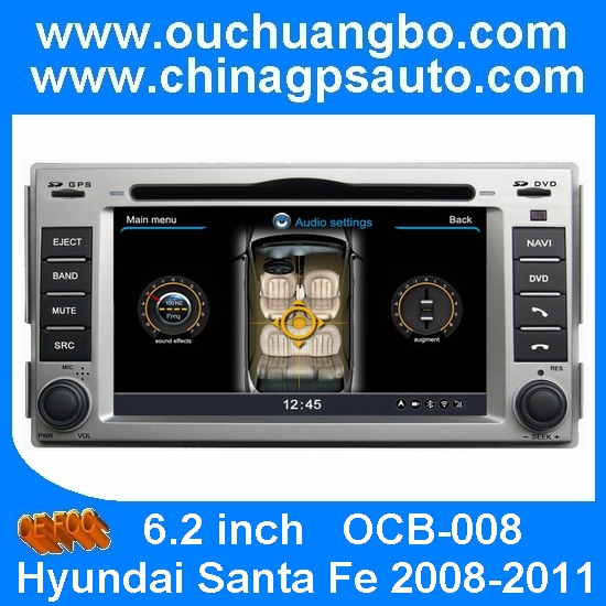 Ouchuangbo Audio Video DVD Player Hyundai Santa Fe 2008-2011 GPS FM/AM RDS S100 platform