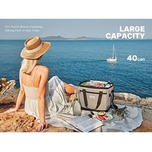 Leakproof Collapsible Insulated Cooler Bags Lunch Box For Camping Picnic Bbq