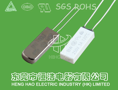 Normally Closed / Open Thermal Protection Switch , Ballast Use Temperature
