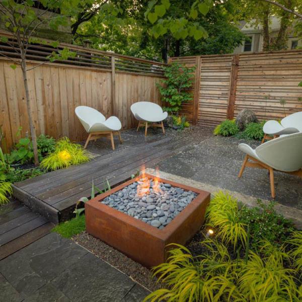 Corten Steel Fireplace Patio Furniture Gas Corten Steel Fire Pit Decorative