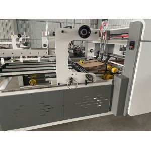 Carton Box Folding Gluing And Stitching Full Automatic Folder Gluer And Stitcher