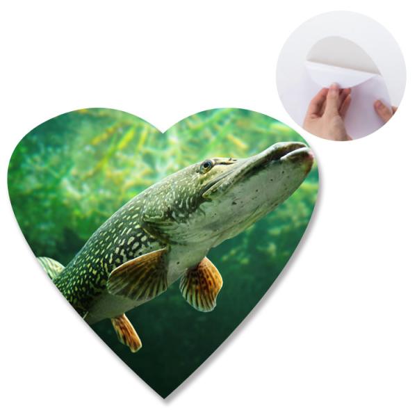 Buy Heart - Shaped Adhesive 3D Lenticular Stickers With Sea Animal Design at wholesale prices
