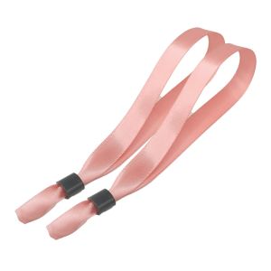 Embroidery Woven Cloth Wristbands Green Red Plain Custom Logo Bracelets