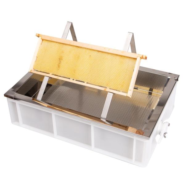 Stainless Steel Mini Honey Comb Frame Shelf 52*41.5*12cm Blue Square Beekeeping Frame Holder