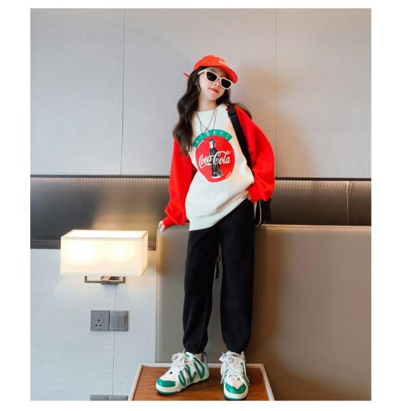 Leisure Childrens Spring Clothes Sweatpants Grey Thick Warm