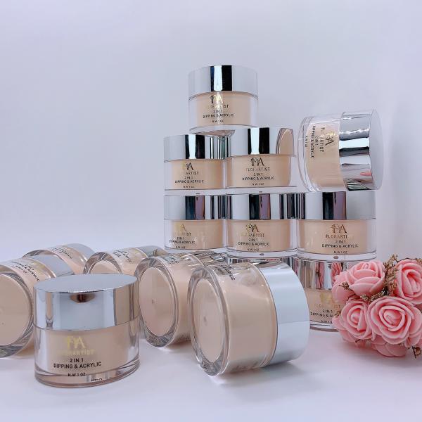 Custom Logo No Marble Nail Products Solid Color Acrylic Dipping Powder Acrylic