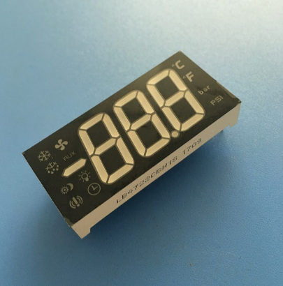 Ultra bright blue customized Triple Digit 7 Segment LED Display Common anode for