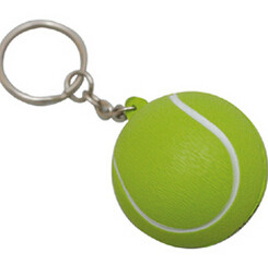 New promotion creative product tennis ball star Stress keyring customed logo