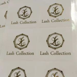 Self Adhesive Seal Sticker Label Transparent Logo Gold Foil Stickers