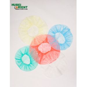Quality Surgical Disposable Headcover Net Nonwoven Bouffant Cap Blue for sale