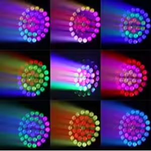 Dj Equipment Stage Light DMX Control Beeye Zoom 37*15W Moving Head Wash